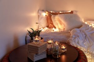 cosy corner bed with lights